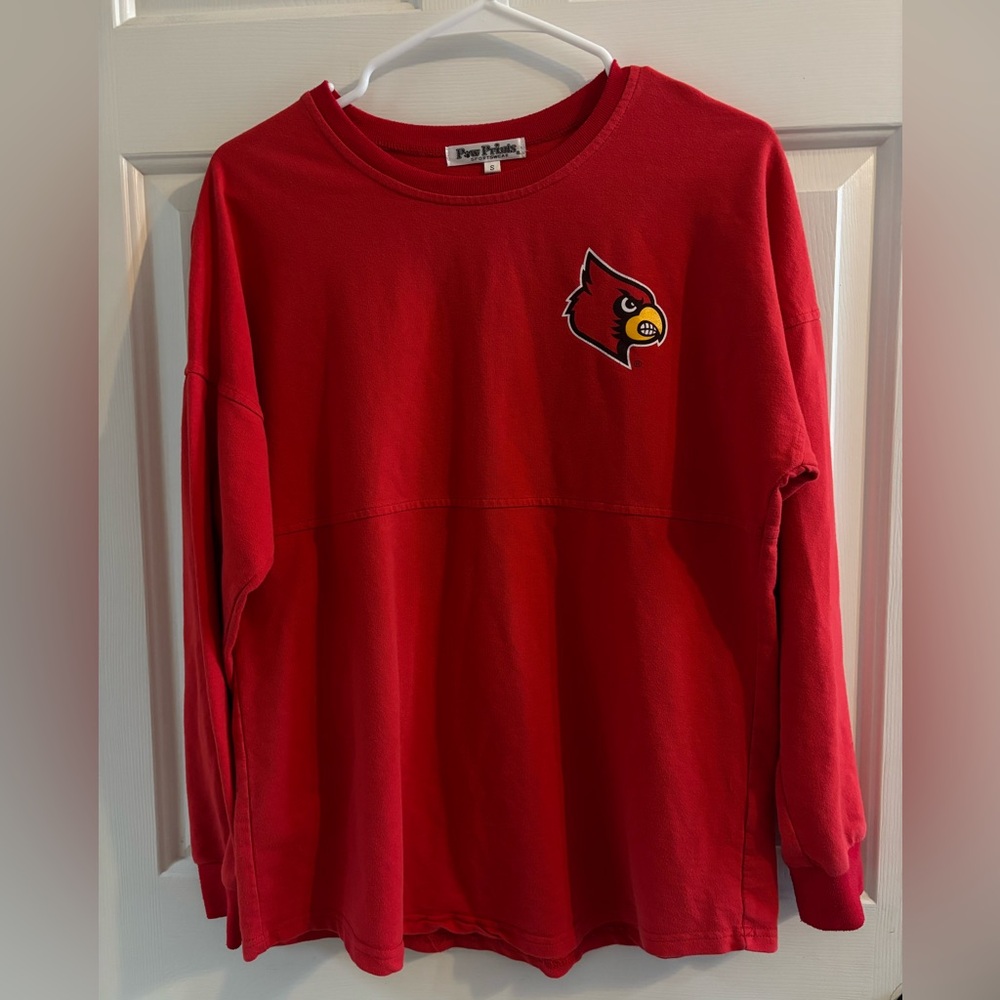 Women’s Louisville Cardinals Red Long Sleeve T-Shirt- Size Small